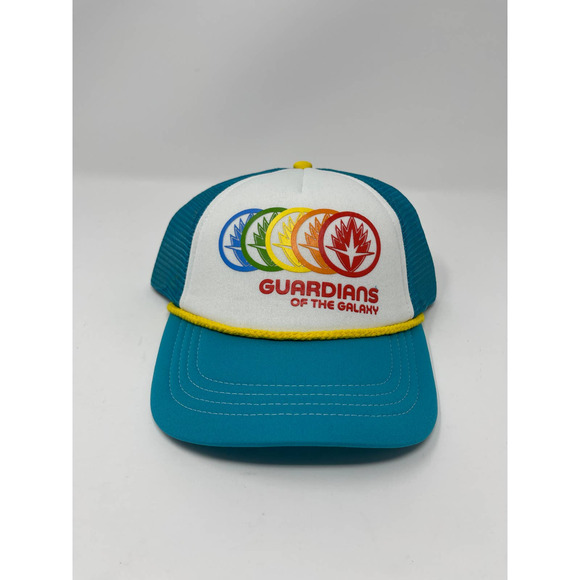 Guardians of the Galaxy Cosmic Rewind Trucker Hat Disney Park Exclusive NEW - Picture 1 of 3